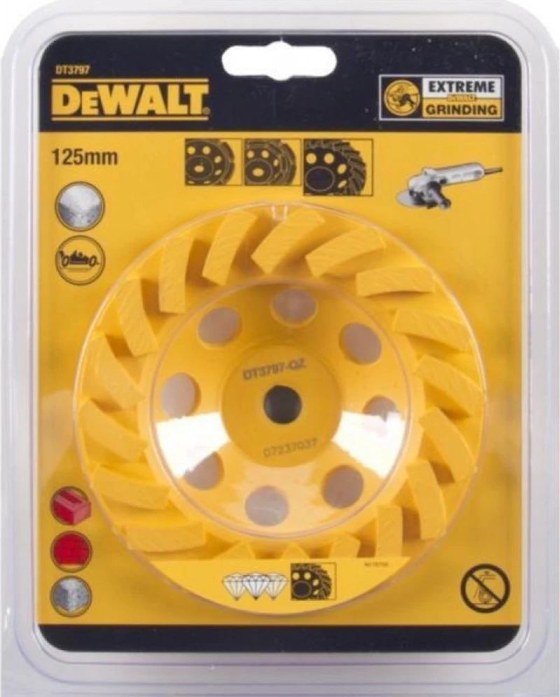 Dewalt Δίσκος Λείανσης Μπετού Διαμαντέ M14x125mm DT3796