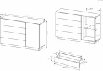 Arco 4s Μπουφές Artisan 138.2x40x90.5cm