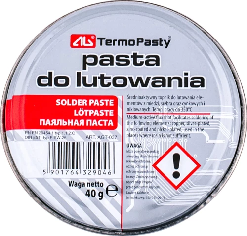 Termopasty Solder Paste AGT-037 40gr
