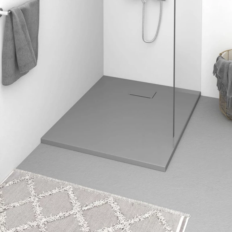 vidaXL 148935 Ντουζιέρα 100x80cm Grey