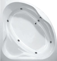 Sirene Modena Γωνιακή Υδρομασάζ 130x130 cm