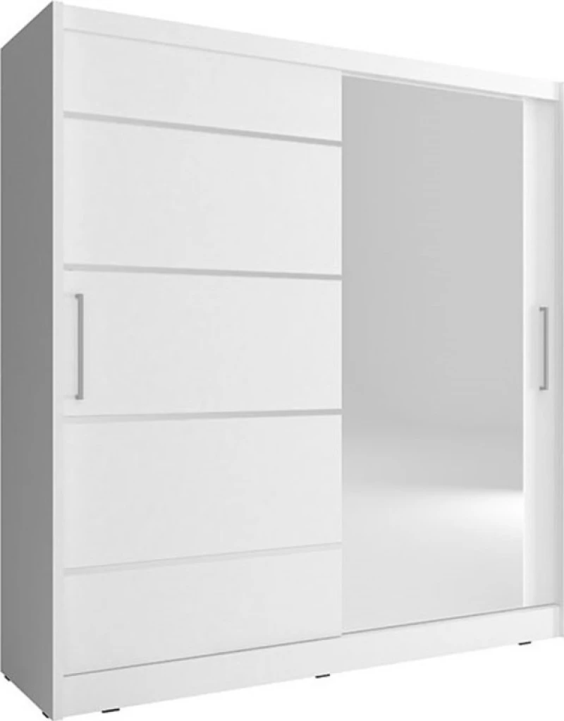 Ντουλάπα Mazoo Συρόμενη με Καθρέφτη 180x62x200cm
