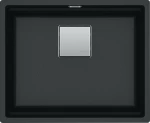Franke Kubus 2 Kng 110-52 Υποκαθήμενος Νεροχύτης 56x46cm Onyx