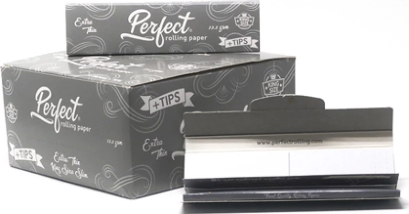 Χαρτάκια Perfect King Size Slim με Τζιβάνες 33 φύλλα