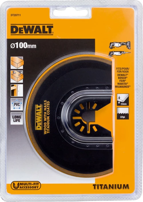 Dewalt Ημικυκλική Λεπίδα Τιτανίου Ø100mm DT20711