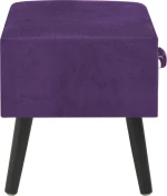 Κομοδίνο Σκούρο Μοβ 40 x 35 x 40 εκ. Βελούδινο