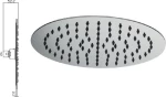 Viospiral Slim Κεφαλή Ντουζ Inox
