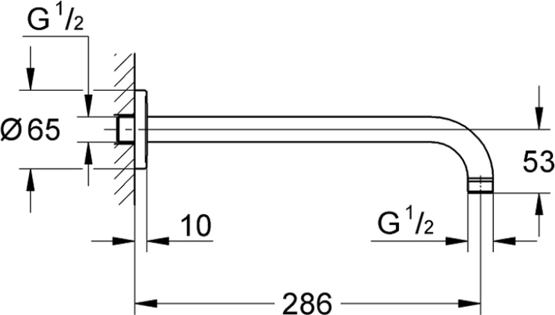 Grohe 28576000 Βραχίονας Κεφαλής Ντους