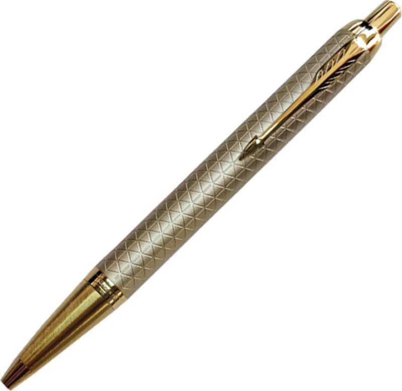 Parker Στυλό Ballpoint με Μπλε Mελάνι IM Premium Warm Silver GT