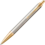 Parker Στυλό Ballpoint με Μπλε Mελάνι IM Premium Warm Silver GT