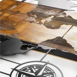 HomeMarkt Διακοσμητικό Τοίχου από Μέταλλο 85x3x85cm