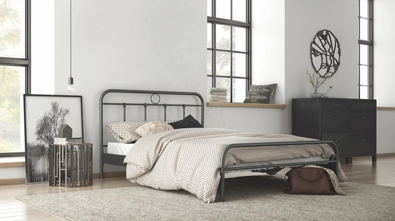 Iason Κρεβάτι Ημίδιπλο Μεταλλικό 110x200cm