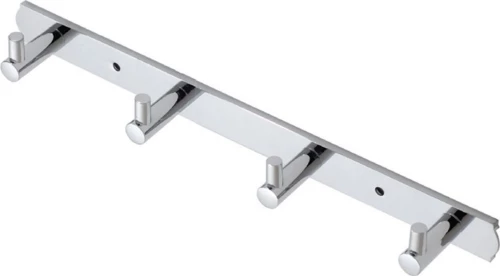 Import Hellas K21063/4 Κρεμάστρα Τοίχου Αλουμινένια 4 Θέσεων 27x4x2εκ.Νίκελ