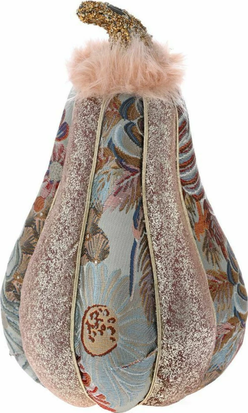 Iliadis Διακοσμητική Κολοκύθα από Ύφασμα Μποκάρ Ροζ 18x18x32cm