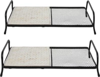 Fylliana Διακοσμητικός Δίσκος Μεταλλικός 2τμχ 25x25cm