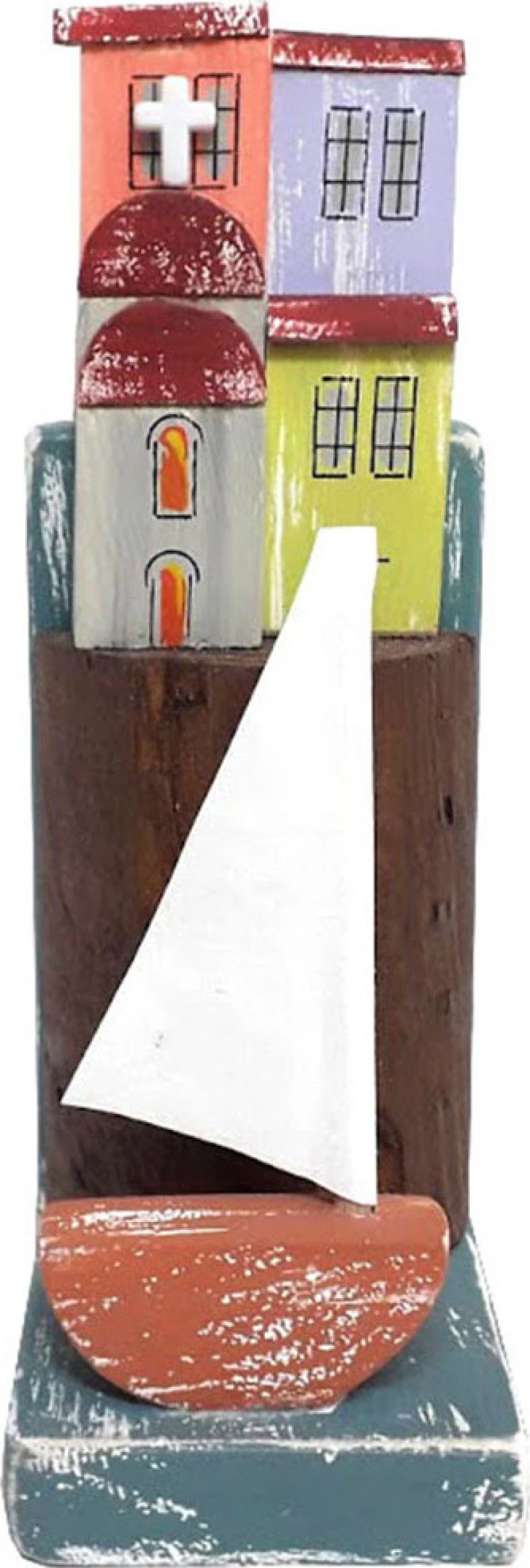 Kapadakis Wood Art Διακοσμητικό Σπίτι από Ξύλο 7x9x22cm