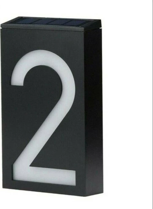 Ηλιακό Φωτιστικό Αριθμός Οικίας LED Νούμερο"2"