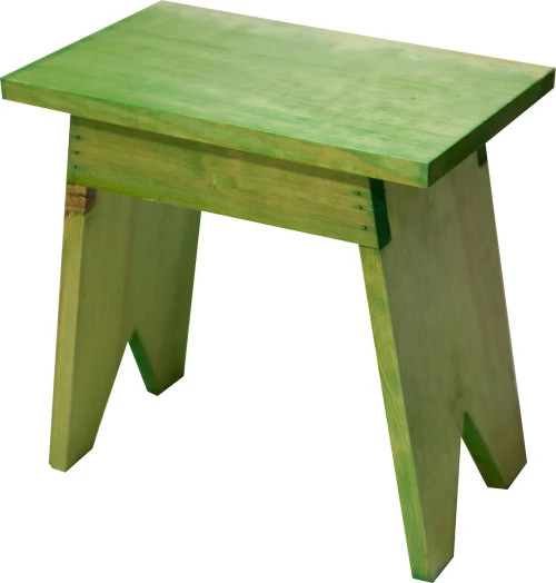 Σκαμπώ Ξύλινο Ορθογώνιο Πράσινο Οξιά 671 33x20x32υψ