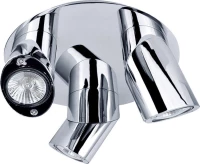 Home Lighting Ronto Τριπλό Σποτ με Ντουί GU10 σε Ασημί Χρώμα