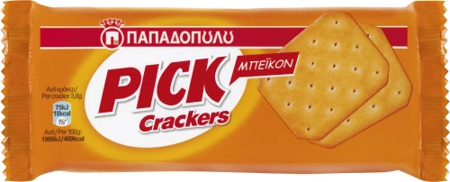 Παπαδοπούλου Pick Crackers Bacon 100gr