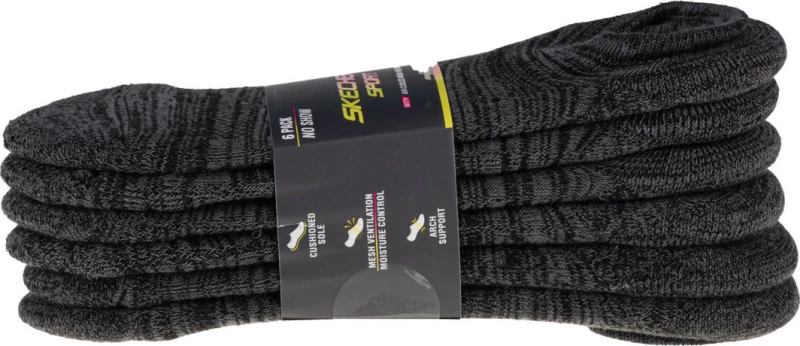 Skechers S113157 Γυναικείες Κάλτσες Με Σχέδια Γκρι MultiPack