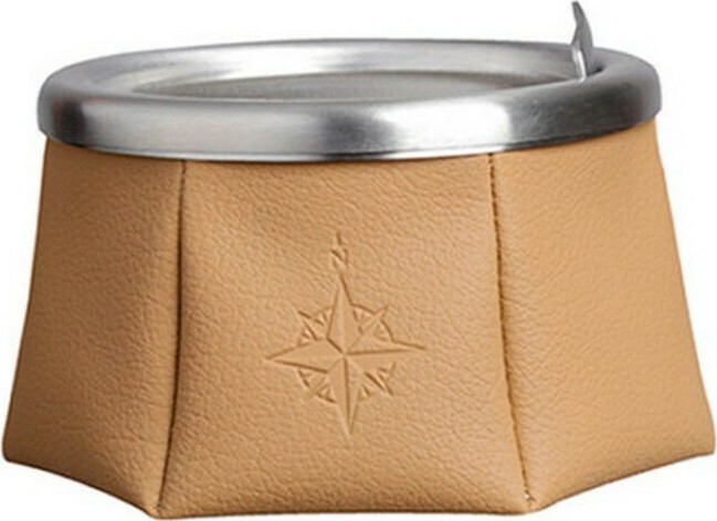 Σταχτοδοχείο Αντιανεμικό Δερμάτινο Καφέ Marine Business Spain