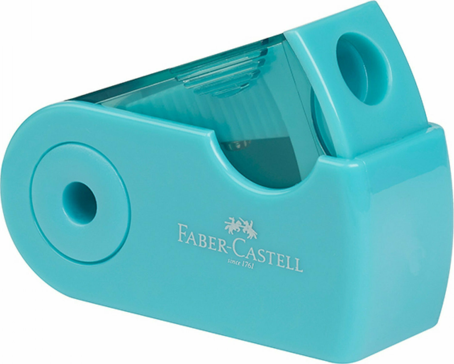 Faber Castell Ξύστρα Sleeve Μονή Τιρκουάζ 182718