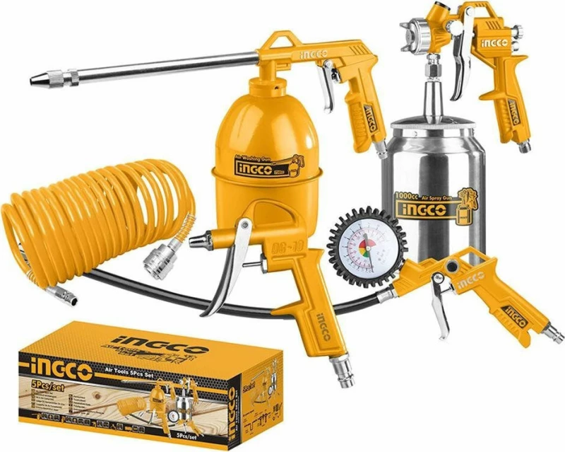 Ingco Σετ Εργαλεία Αέρος 5 Τεμ. Akt0051