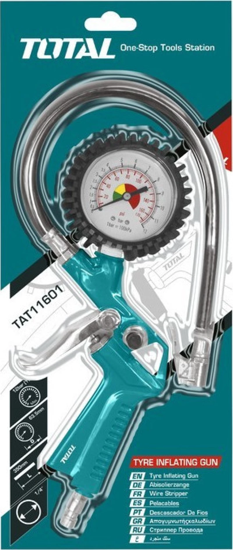 Αερομετρητής Ελαστικών Total Tat11601 Tat11601