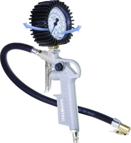 Aerotec Reifenfüller geeicht + 30cm Schlauch + Adapter (200548)