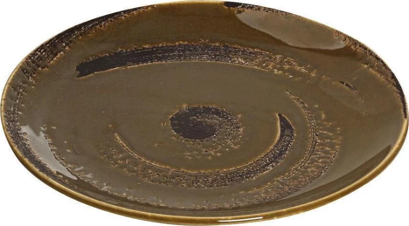 Espiel Typhoon Πιάτο Γλυκού Κεραμικό Καφέ με Διάμετρο 19cm