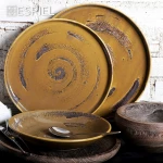 Espiel Typhoon Πιάτο Γλυκού Κεραμικό Καφέ με Διάμετρο 19cm