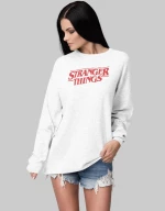 Stranger Things W Sweatshirt - WHITE