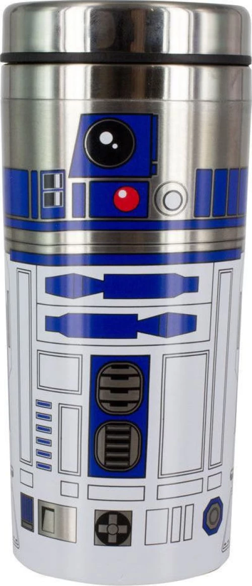 Paladone Star Wars R2-D2 Κούπα Με Καπάκι Μεταλλική Μπλε 450ml