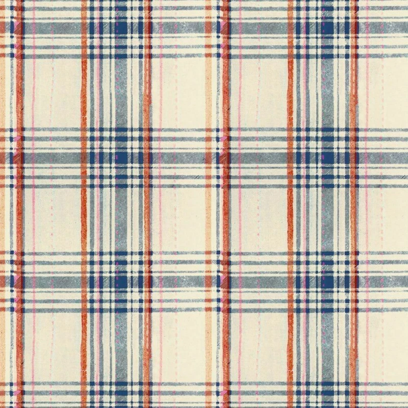 Ταπετσαρία Seaport Plaid Wp30068 52X1000Cm White-Blue Mindthegap 52x1000cm