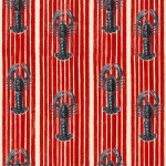 Ταπετσαρία Mediterranean Lobsters Wp30064 52X1000Cm White-Red Mindthegap 52x1000cm