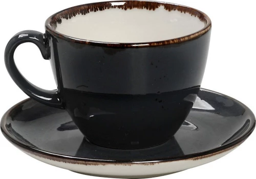 Espiel Terra Jumbo Φλυτζάνι Cappuccino από Πορσελάνη Γκρι 350ml
