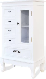 Βιτρίνα Σαλονιού Λευκή 53x30.5x95.5cm
