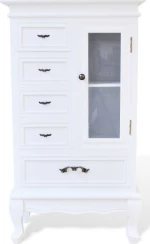 Βιτρίνα Σαλονιού Λευκή 53x30.5x95.5cm
