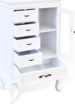 Βιτρίνα Σαλονιού Λευκή 53x30.5x95.5cm