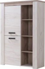 Βιτρίνα Σαλονιού Kent POP Ν Oak / White Oak 99.5x36.5x146.5cm