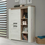 Βιτρίνα Σαλονιού Kent POP Ν Oak / White Oak 99.5x36.5x146.5cm