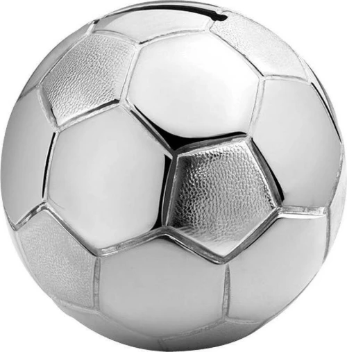 Zilverstad Savings Box Fußball Silver plated,lacquered A6007260 Κουμπαράς Μπάλα