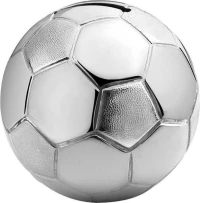 Zilverstad Savings Box Fußball Silver plated,lacquered A6007260 Κουμπαράς Μπάλα
