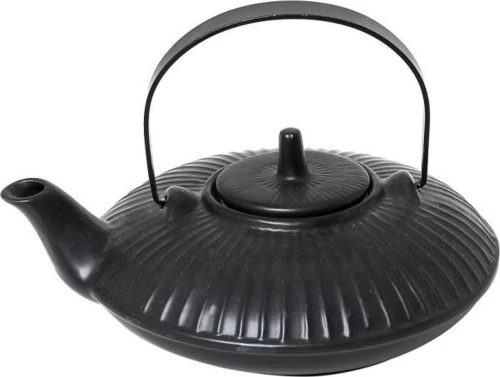 Espiel Τσαγιέρα Κεραμική Μαύρη 700ml