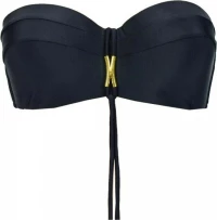 Rock Club Strapless Bikini Top Μαύρο BP-2153