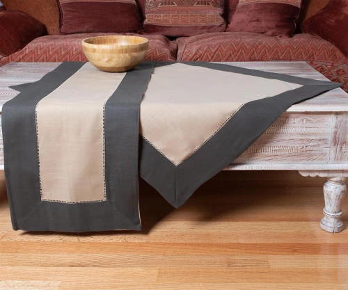 Silk Fashion Τραπεζομάντηλο 140x180 Bg17 Καφέ-Μπεζ 4