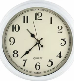 Ρολόι Τοίχου Πλαστικό Λευκό Φ30cm - 90100570111