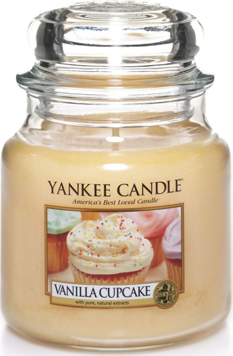 Yankee Candle Αρωματικό Κερί σε Βάζο Vanilla Cupcake 5.8x8.6cm 104gr