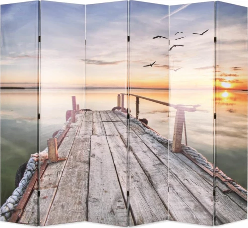 vidaXL Διακοσμητικό Παραβάν από Καμβά 228x180cm